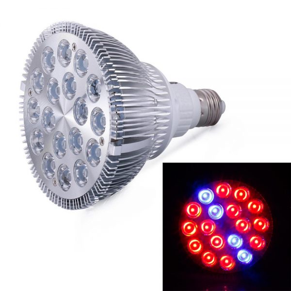 E27 LED Grow Light 54w Red+Blue